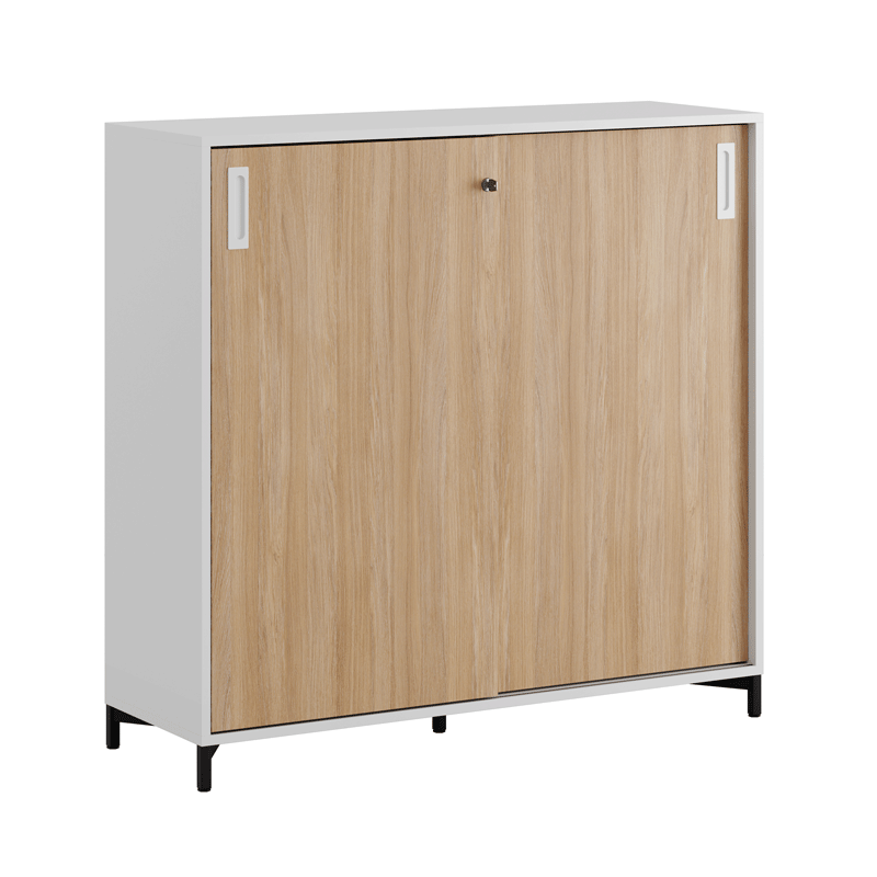 Skjutdörrskåp 120x40x107,5cm - Ek