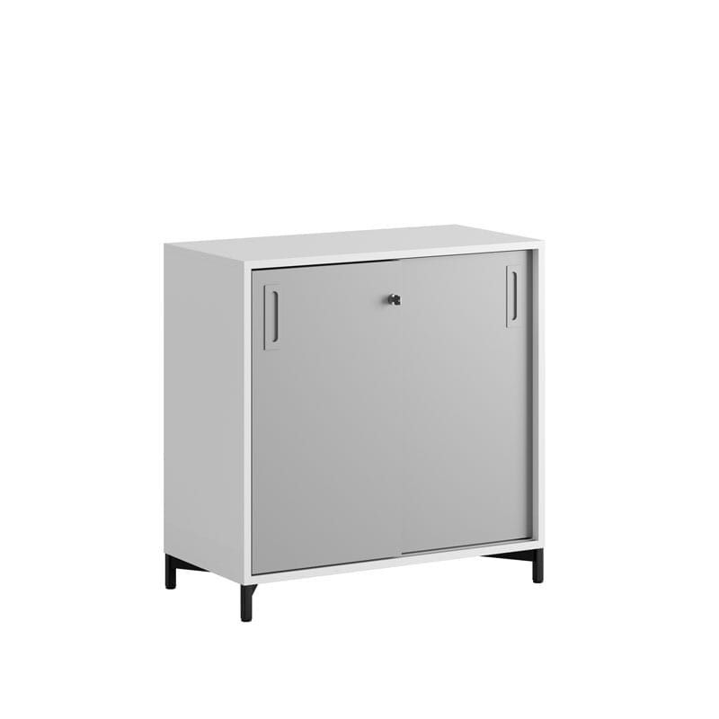 Skjutdörrskåp 80x40x72cm - grå