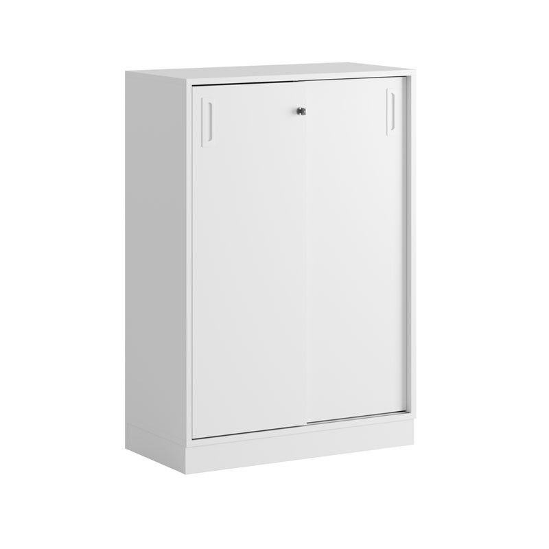 Skjutdörrskåp 80x40x107,5cm - vit