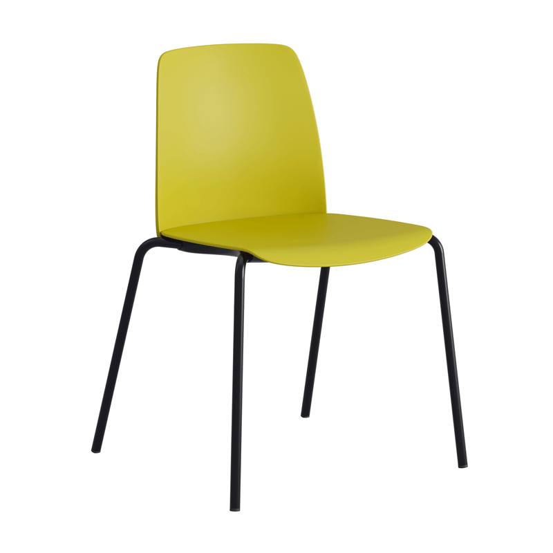 Stapelbar stol med sits och rygg i plast - Choice