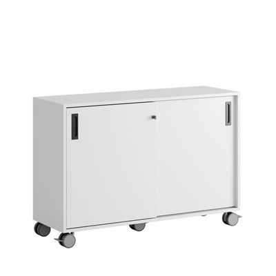 Skjutdörrskåp 120x40x72cm - vit