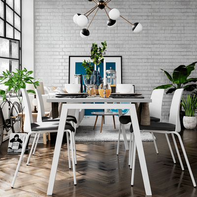 Luna A - Ett modernt bord med fasta ben i A-form