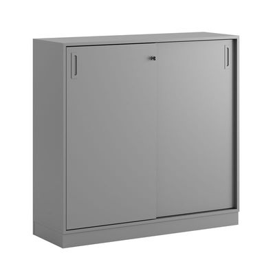 Skjutdörrskåp 120x40x107,5cm - Grå stomme/grå dörrar