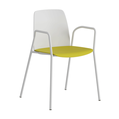 Stapelbar stol i plast med armstöd - Choice