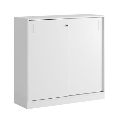 Skjutdörrskåp 120x40x107,5cm - vit
