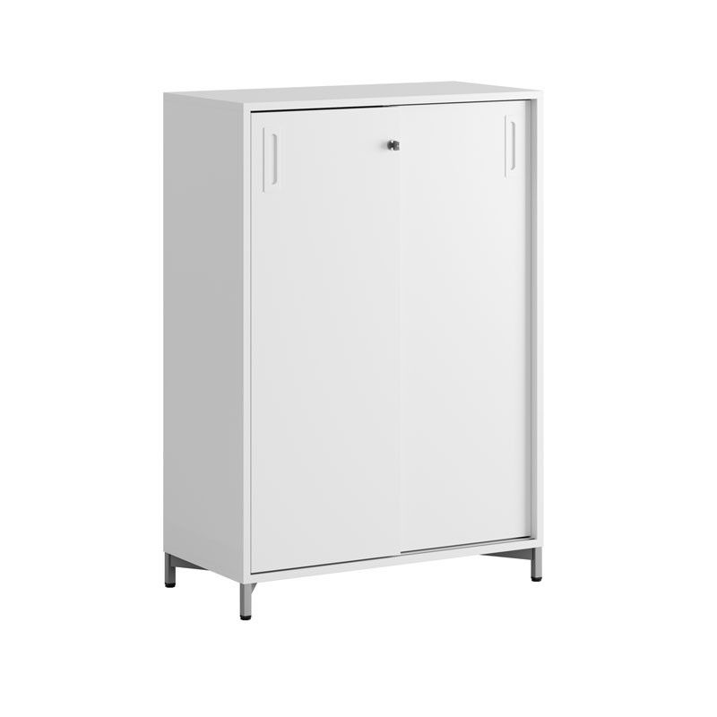 Skjutdörrskåp 80x40x107,5cm - vit