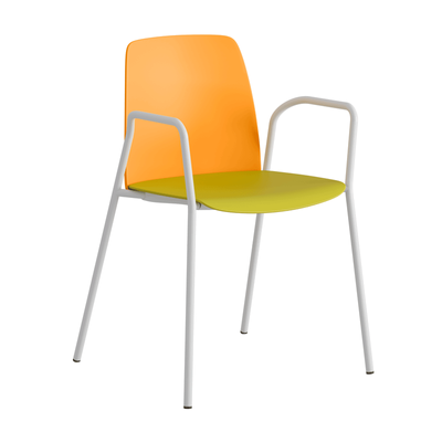 Stapelbar stol i plast med armstöd - Choice