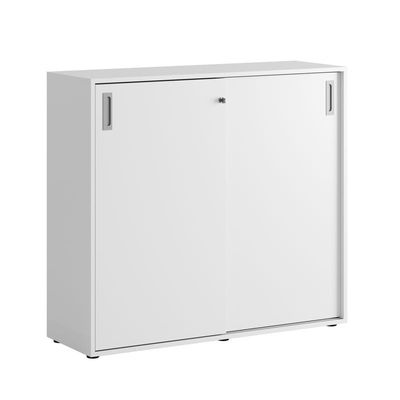 Skjutdörrskåp 120x40x107,5cm - vit