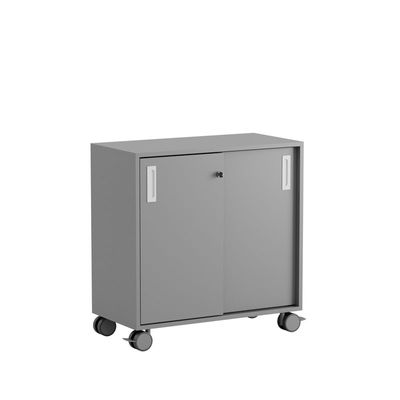 Skjutdörrskåp 80x40x72cm - Grå stomme/grå dörrar