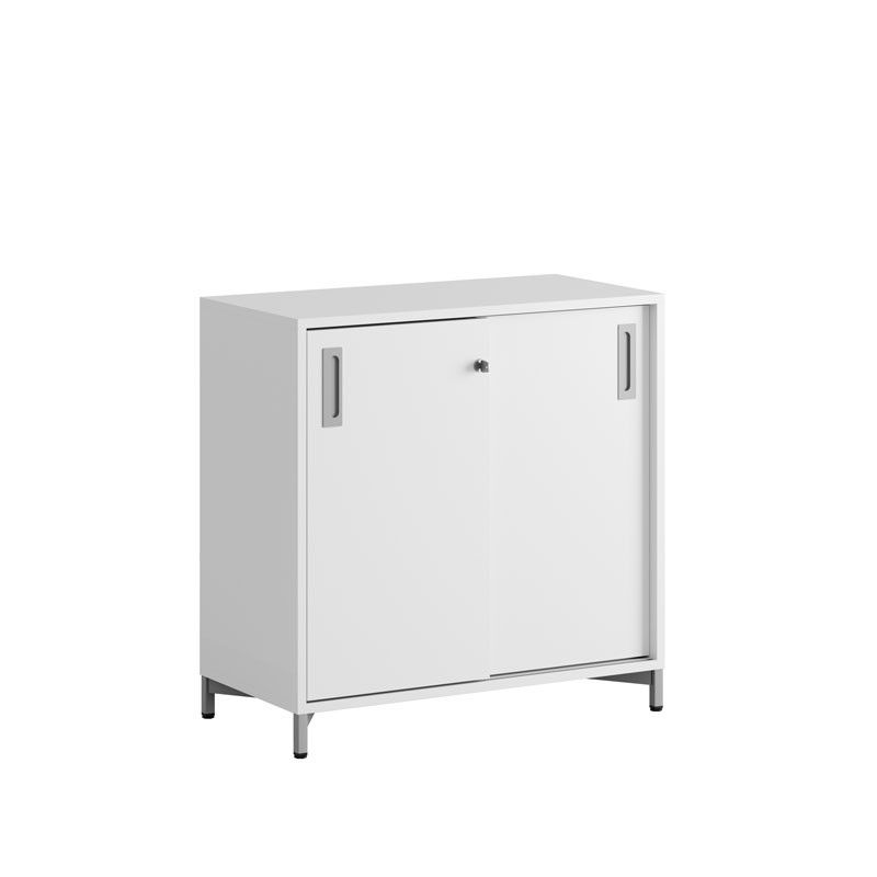 Skjutdörrskåp 80x40x72cm - vit