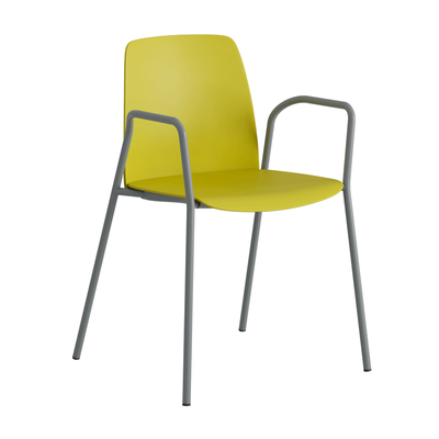 Stapelbar stol i plast med armstöd - Choice