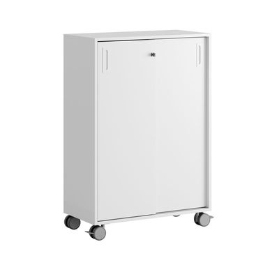 Skjutdörrskåp 80x40x107,5cm - vit