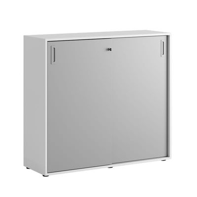 Skjutdörrskåp 120x40x107,5cm - grå