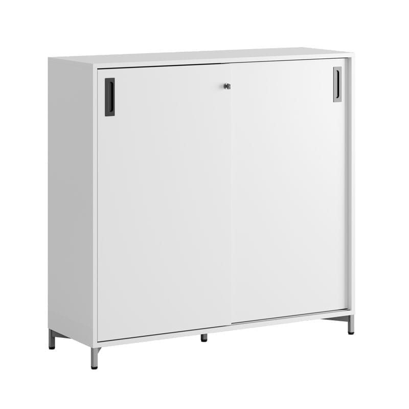 Skjutdörrskåp 120x40x107,5cm - vit