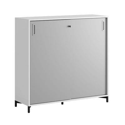 Skjutdörrskåp 120x40x107,5cm - grå