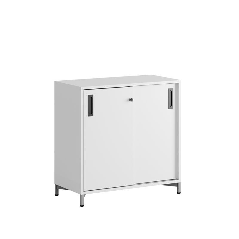 Skjutdörrskåp 80x40x72cm - vit