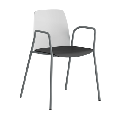 Stapelbar stol i plast med armstöd - Choice