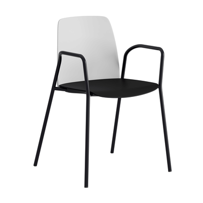 Stapelbar stol i plast med armstöd - Choice