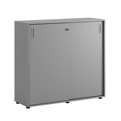 Skjutdörrskåp 120x40x107,5cm - Grå stomme/grå dörrar