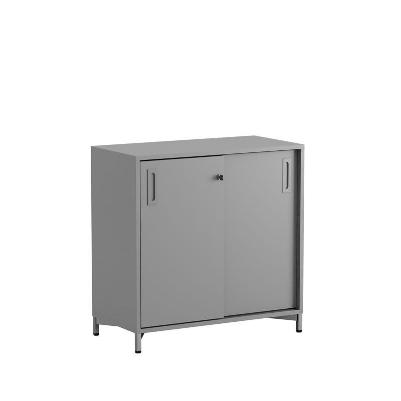 Skjutdörrskåp 80x40x72cm - Grå stomme/grå dörrar