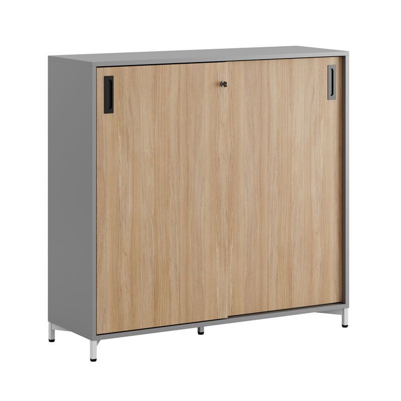 Skjutdörrskåp 120x40x107,5cm - Grå stomme/urban oak dörrar