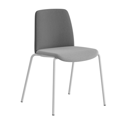 Tygklädd stapelbar stol med fyrbensstativ - Choice