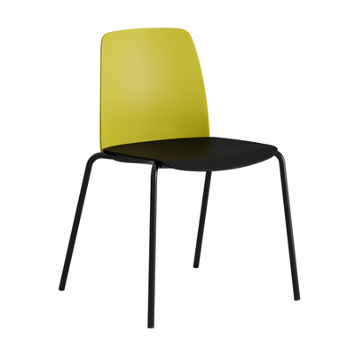 Stapelbar stol med sits och rygg i plast - Choice