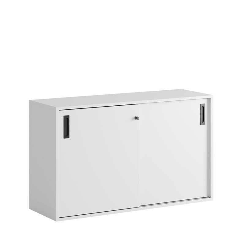 Skjutdörrskåp 120x40x72cm - vit