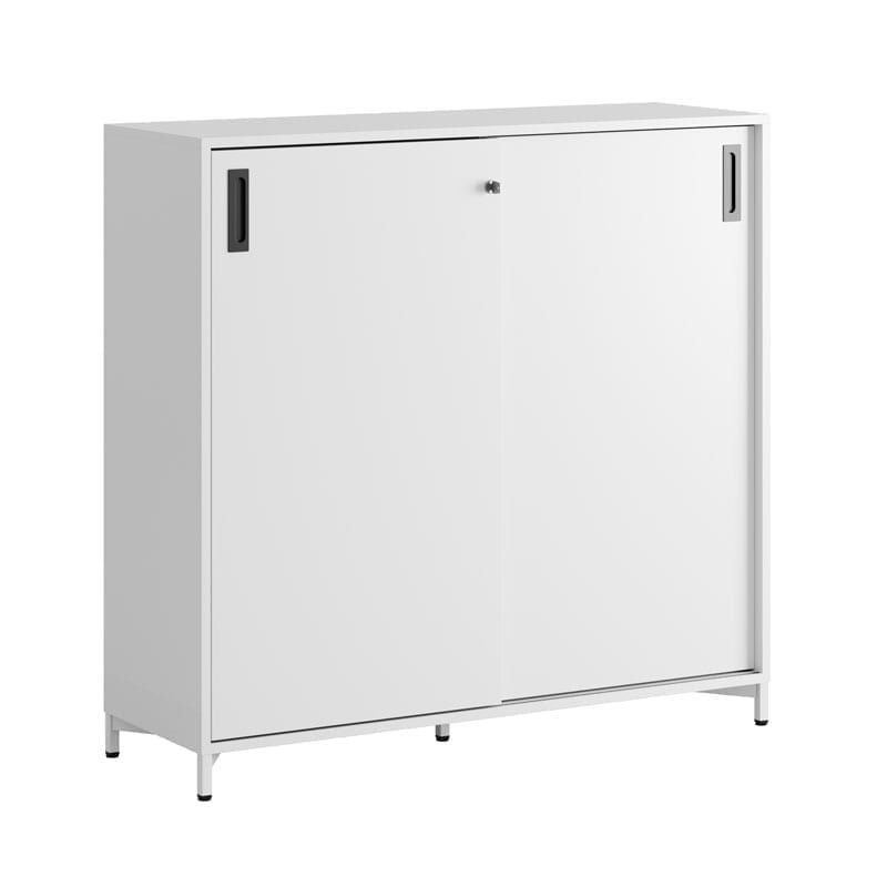 Skjutdörrskåp 120x40x107,5cm - vit