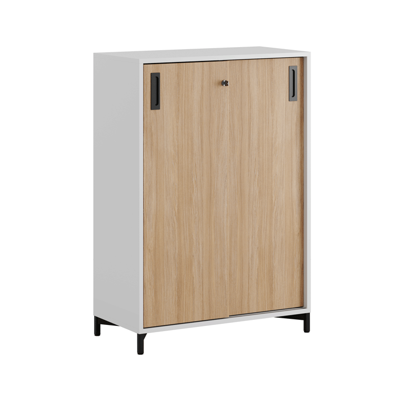 Skjutdörrskåp 80x40x107,5cm - ek