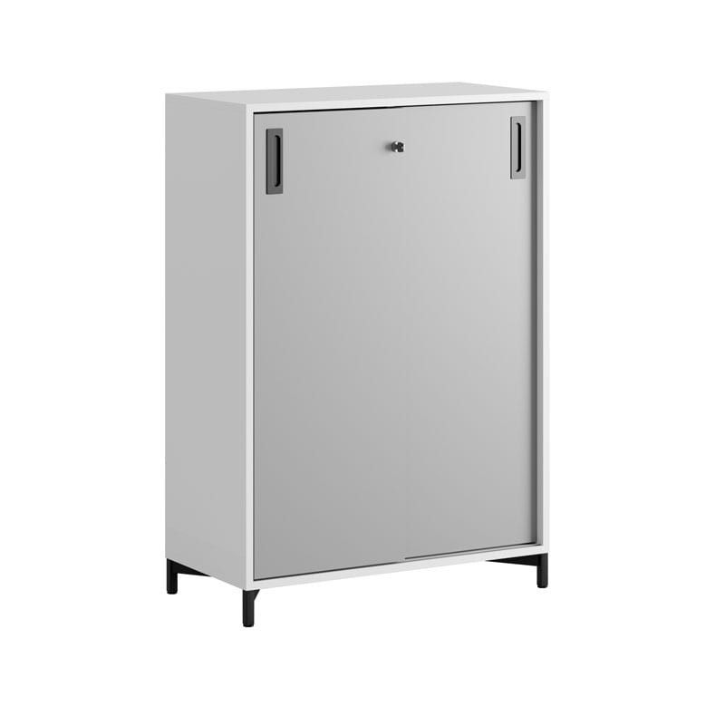 Skjutdörrskåp 80x40x107,5cm - grå