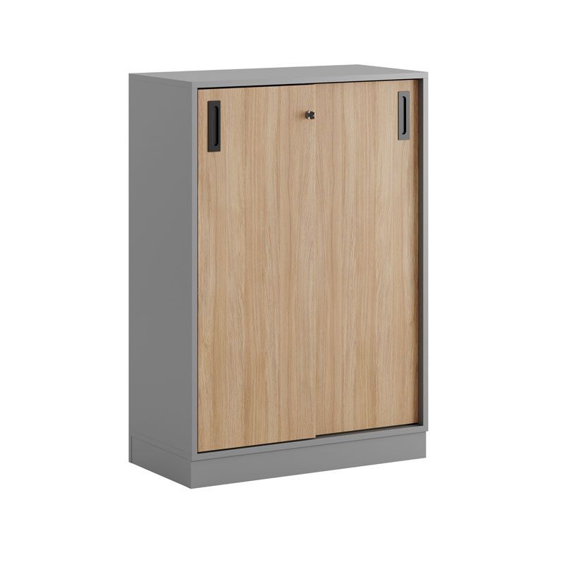 Skjutdörrskåp 80x40x107,5cm - Grå stomme/urban oak dörrar