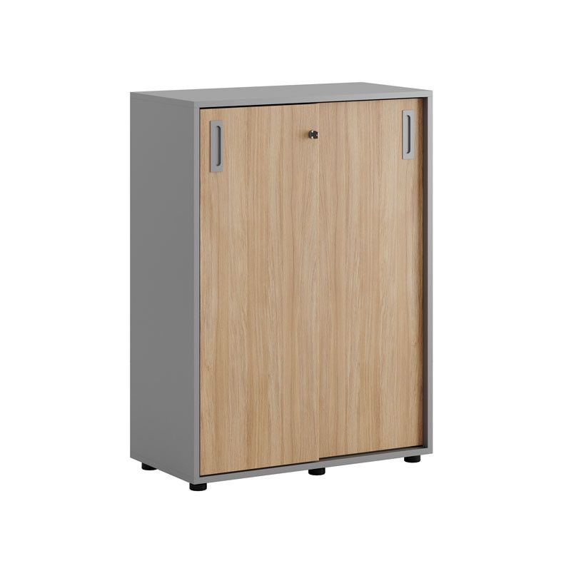 Skjutdörrskåp 80x40x107,5cm - Grå stomme/urban oak dörrar