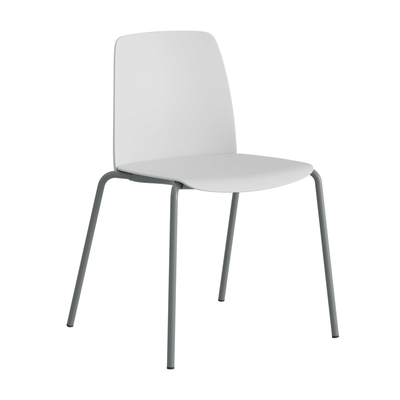 Stapelbar stol med sits och rygg i plast - Choice