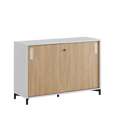 Skjutdörrskåp 120x40x72cm - ek