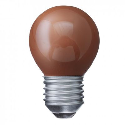 Klot röd E27 25W 10 pack