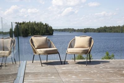 LINDOS Loungefåtölj Beige