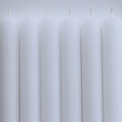 Rustikljus med platt topp VIT  120 pack
