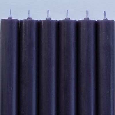Rustikljus med platt topp AUBERGINE 120 pack