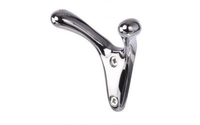 Klädkrok "Bull" Blank Krom