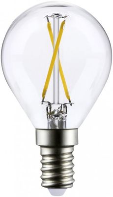 FILAMENT LED-LAMPA, KLOT, KLAR, 2W, E14, 230V, MB 10 pack
