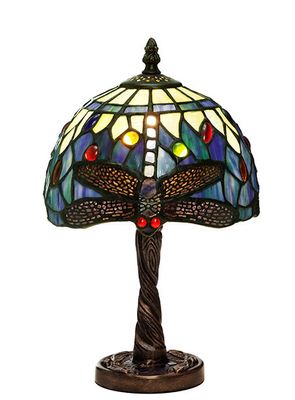 Trollslända Safirblå Bordlampa 20 cm