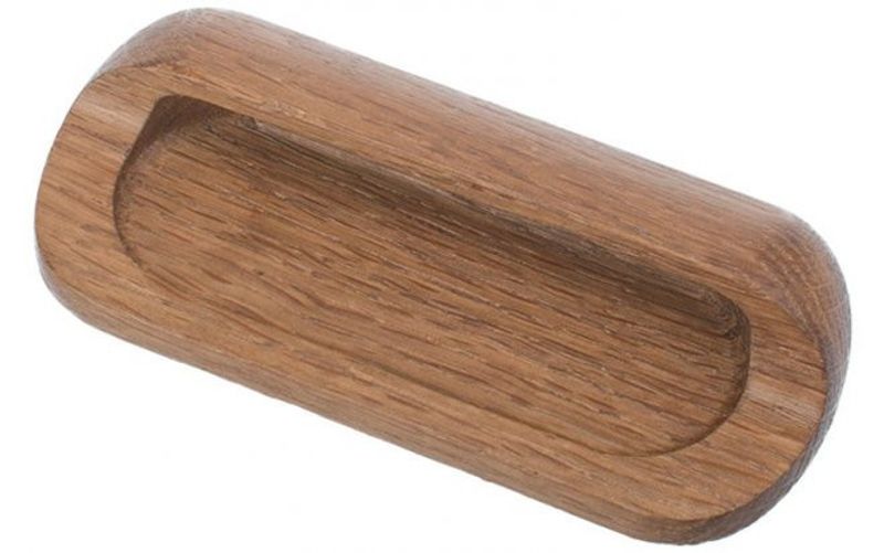 Skålhandtag "Woody" Ek Mörkbetsad