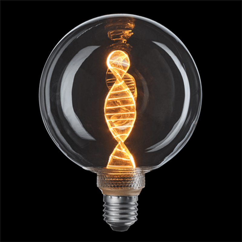 3-Steg DNA Clear Glob 125mm 3,5w 1800K 2 pack