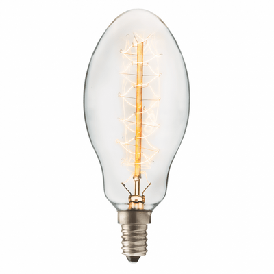 Ellipsoid 53mm klar E14 40W 10 pack