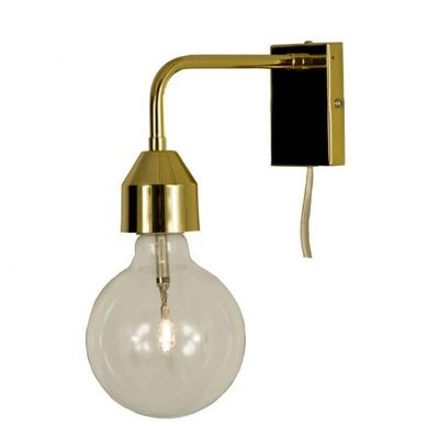 FLYNN MÄSSING VÄGGLAMPA