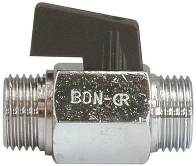 Minikulventil, Utvändig-Utvändig, Ø R15 mm 5 pack