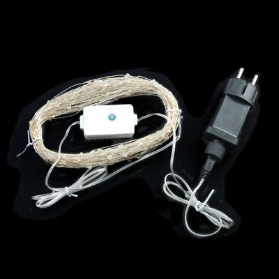 Gnistra slinga varmvit 10m 100LED Transformator 6 pack