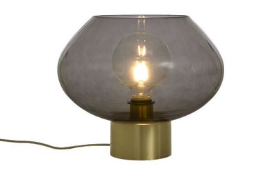 BELL bordslampa stor Matt Mässing / Rök