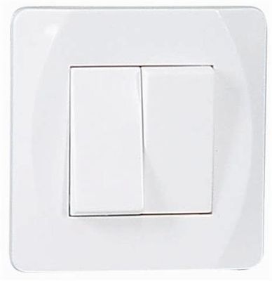 Strömställare nova vit dubbel/trapp kron 4 pack